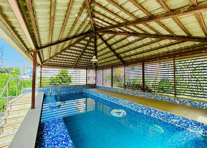Lagoon Luxe 4Bhk Luxury Terrace Pool Villa With Private Theatre & Pool Table By Spacez Bangalore