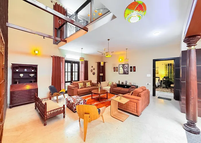 Lagoon Luxe 4Bhk Luxury Terrace Pool Villa With Private Theatre & Pool Table By Spacez Bangalore